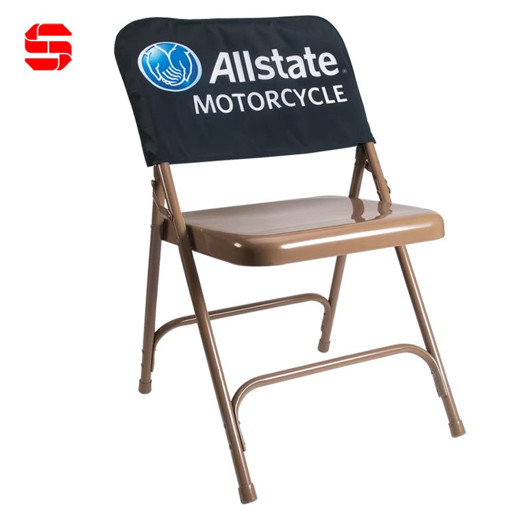 Custom Printed Stretch Chair Back Covers Meeting Room Seat Marketing Stadium Theater Party Wedding Chair Back Cover for Events