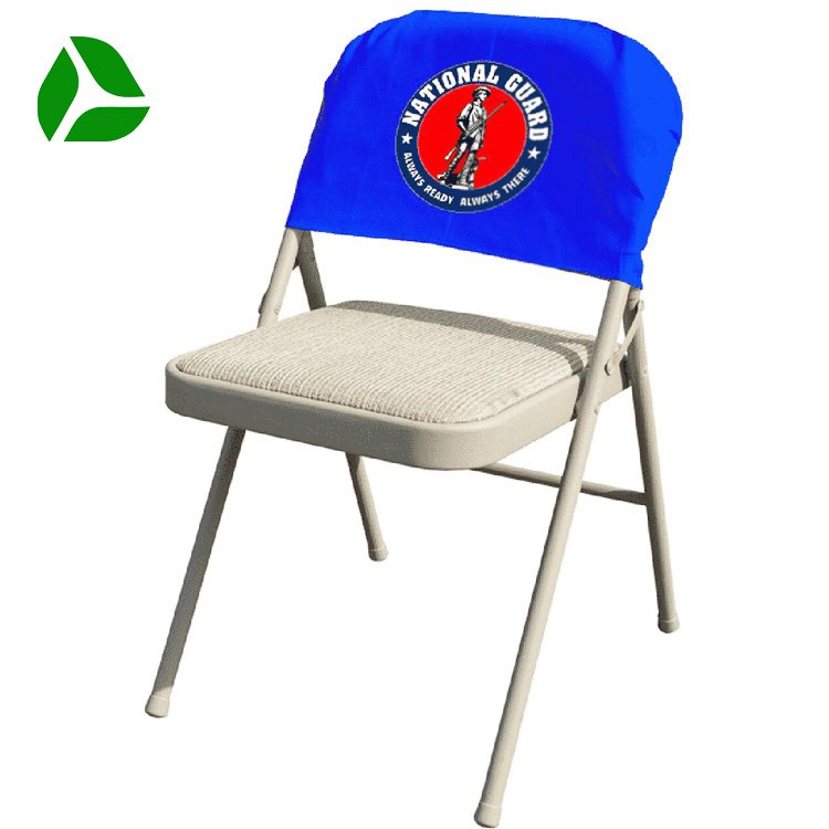 Custom Printed Stretch Chair Back Covers Meeting Room Seat Marketing Stadium Theater Party Wedding Chair Back Cover for Events