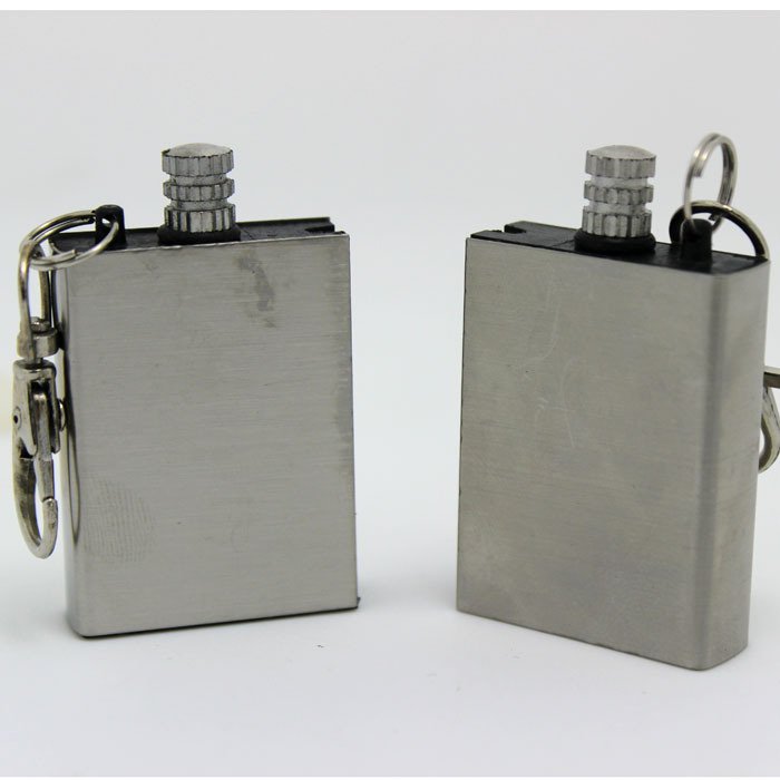 Portable Survival Tool Lighter Kit Stainless Steel Flint Fire Matches Lighter for Outdoor Hiking Camping