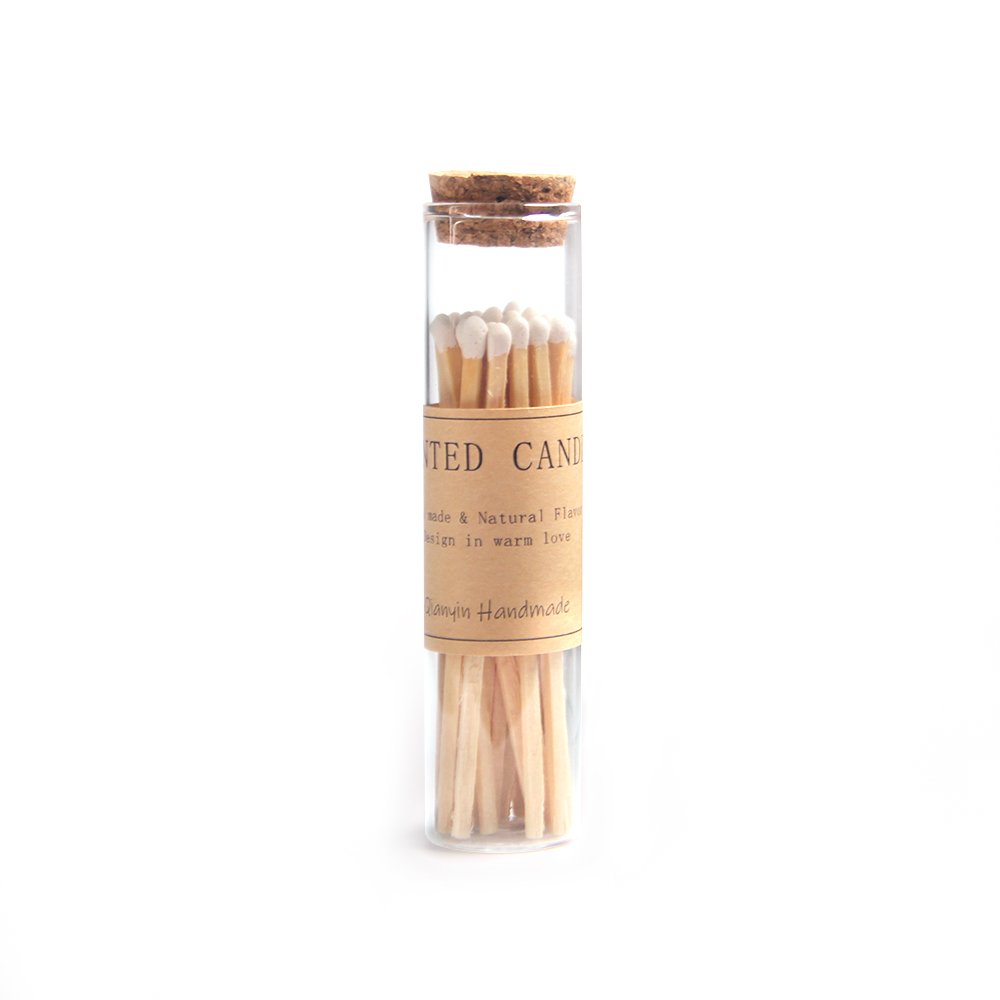 2024Match Sticks Customized Match Glass Jar Match In Bottle For Aromatherapy/Candle