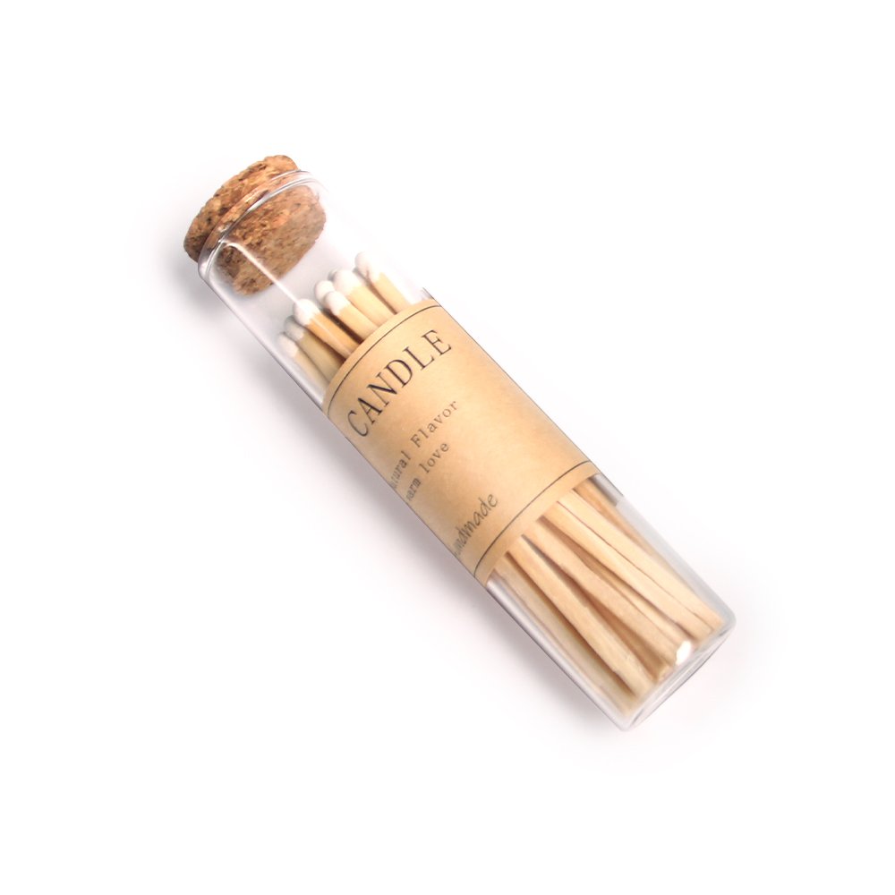 2024Match Sticks Customized Match Glass Jar Match In Bottle For Aromatherapy/Candle