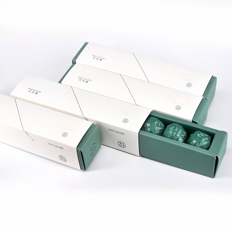 New Products Promotional Custom Logo White Long Slide Match Box Reusable Packaging Plain Rigid Small Matchbox