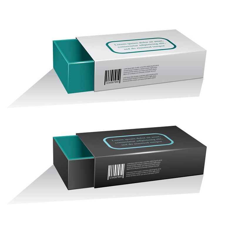 New Products Promotional Custom Logo White Long Slide Match Box Reusable Packaging Plain Rigid Small Matchbox