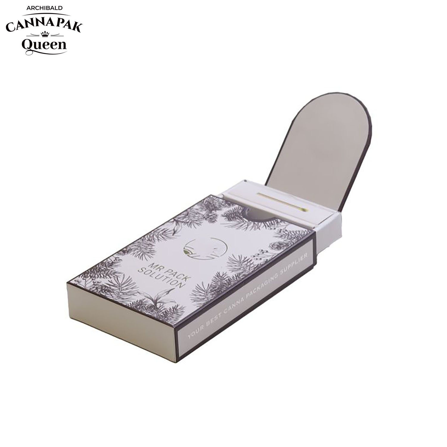 Archibald China Manufacturer Tobacco Box Child Resistant Slide Out Cassette Tape Pre Roll Boxes Wholesale With Match
