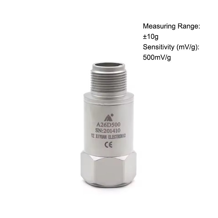 Industrial Field Monitoring Piezo Accelerometer Sensor Matching MIL Two-core Connecting Cable x 3m