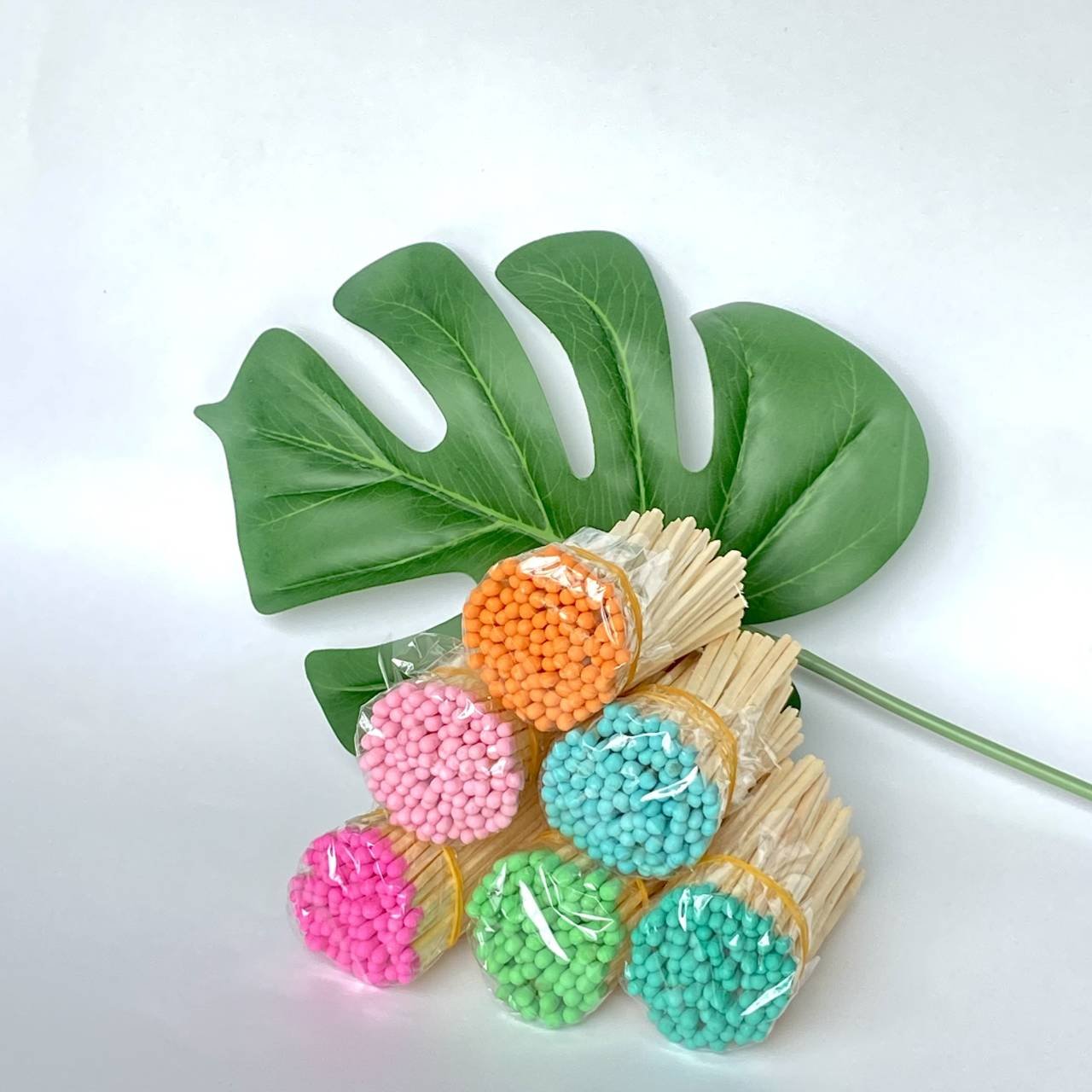 4" candy colorful matches orange tip normal wooden sticks for hotel candle matches