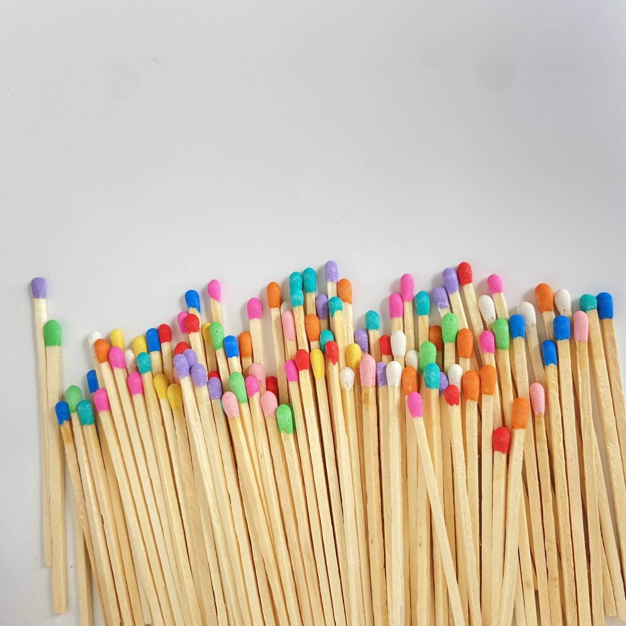 4" candy colorful matches orange tip normal wooden sticks for hotel candle matches
