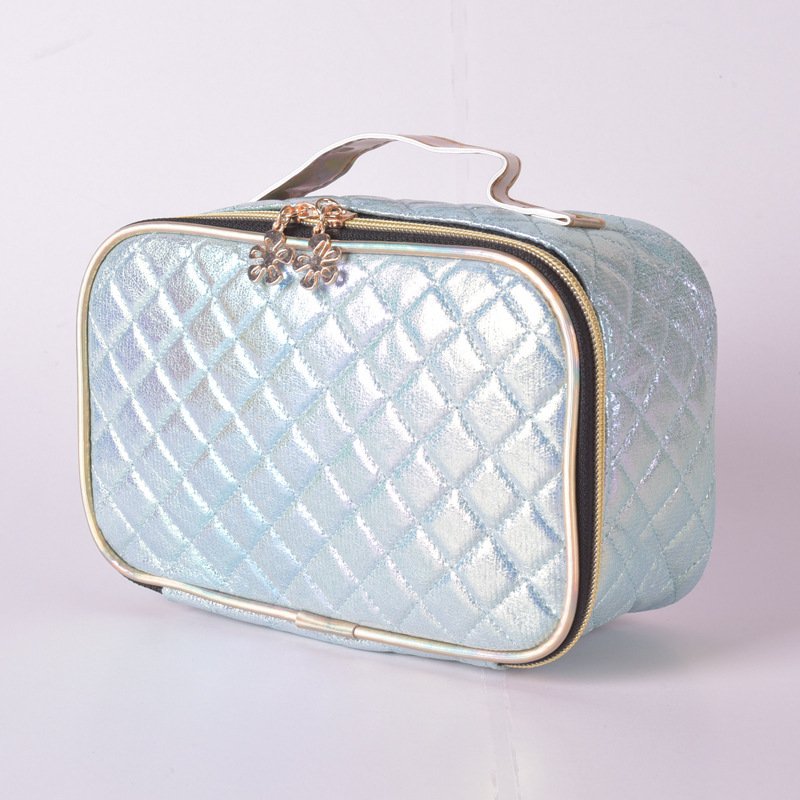 Wholesale High-Quality Hand-Held Pu Diamond Patterned Makeup Bag Daily Matching Storage Bag