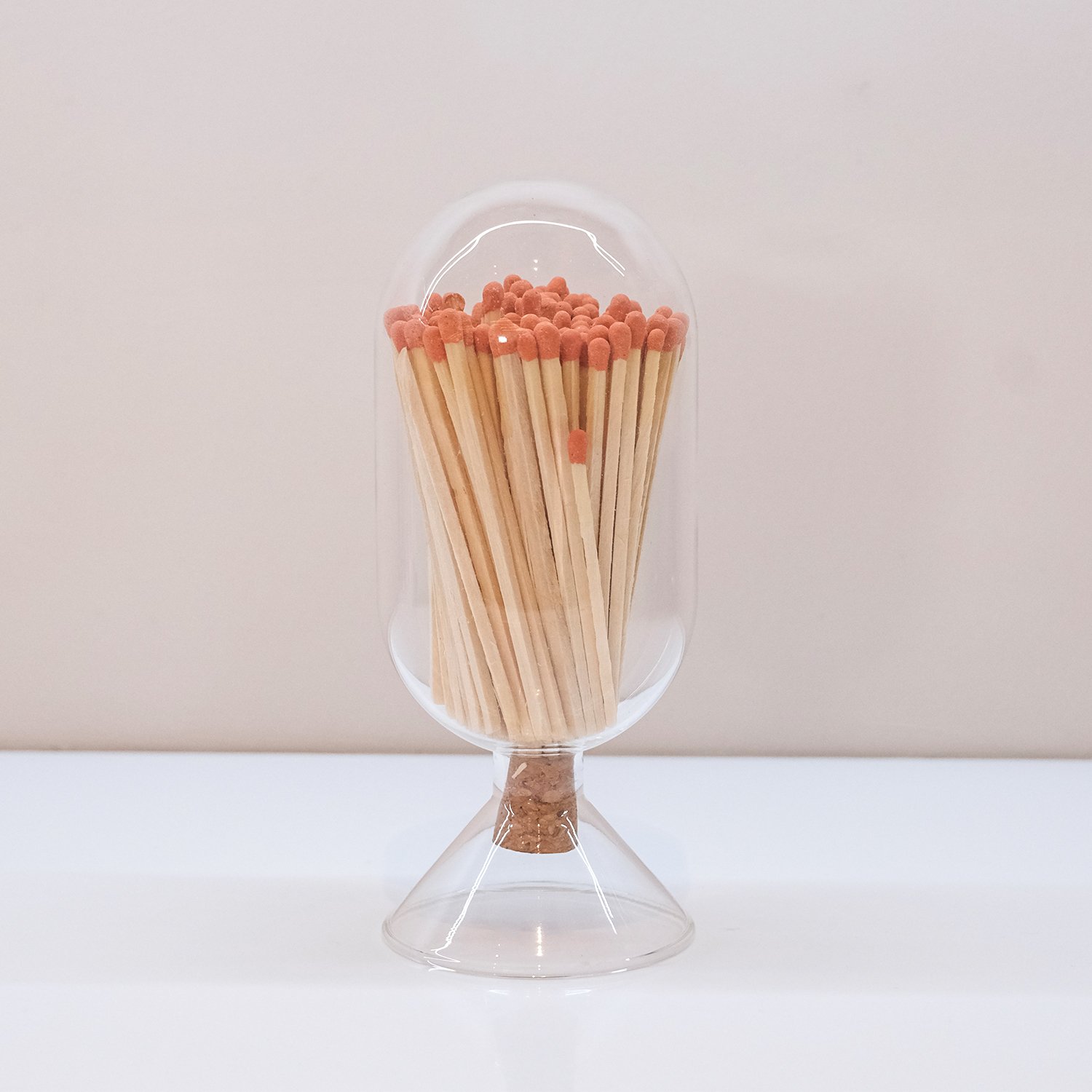 Wholesale Customized Match Decorative Custom Logo Long Wooden Stick Glass Bottle Of matches with logo