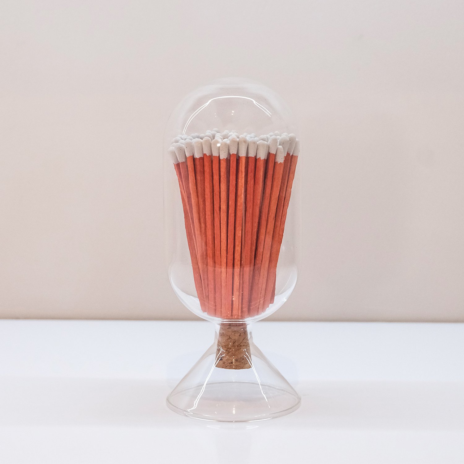 Wholesale Customized Match Decorative Custom Logo Long Wooden Stick Glass Bottle Of matches with logo