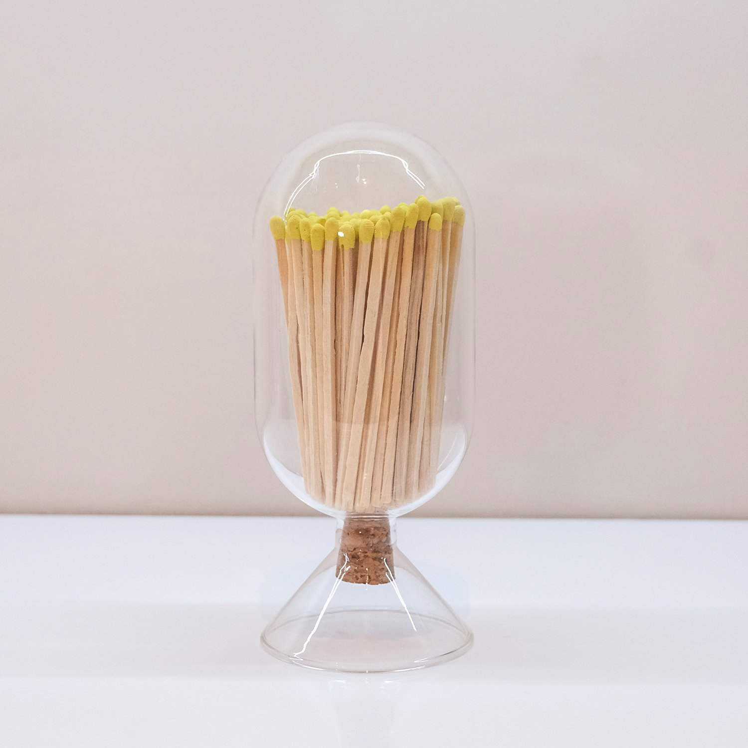Wholesale Customized Match Decorative Custom Logo Long Wooden Stick Glass Bottle Of matches with logo