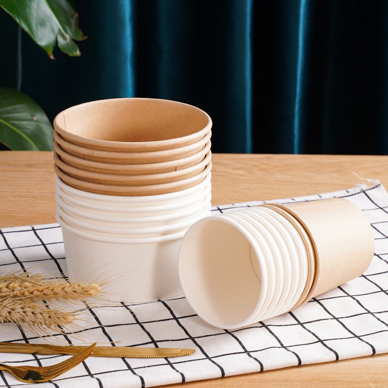 Customised Wholesale Printable Disposable Fast Food Takeaway Paper Bowls