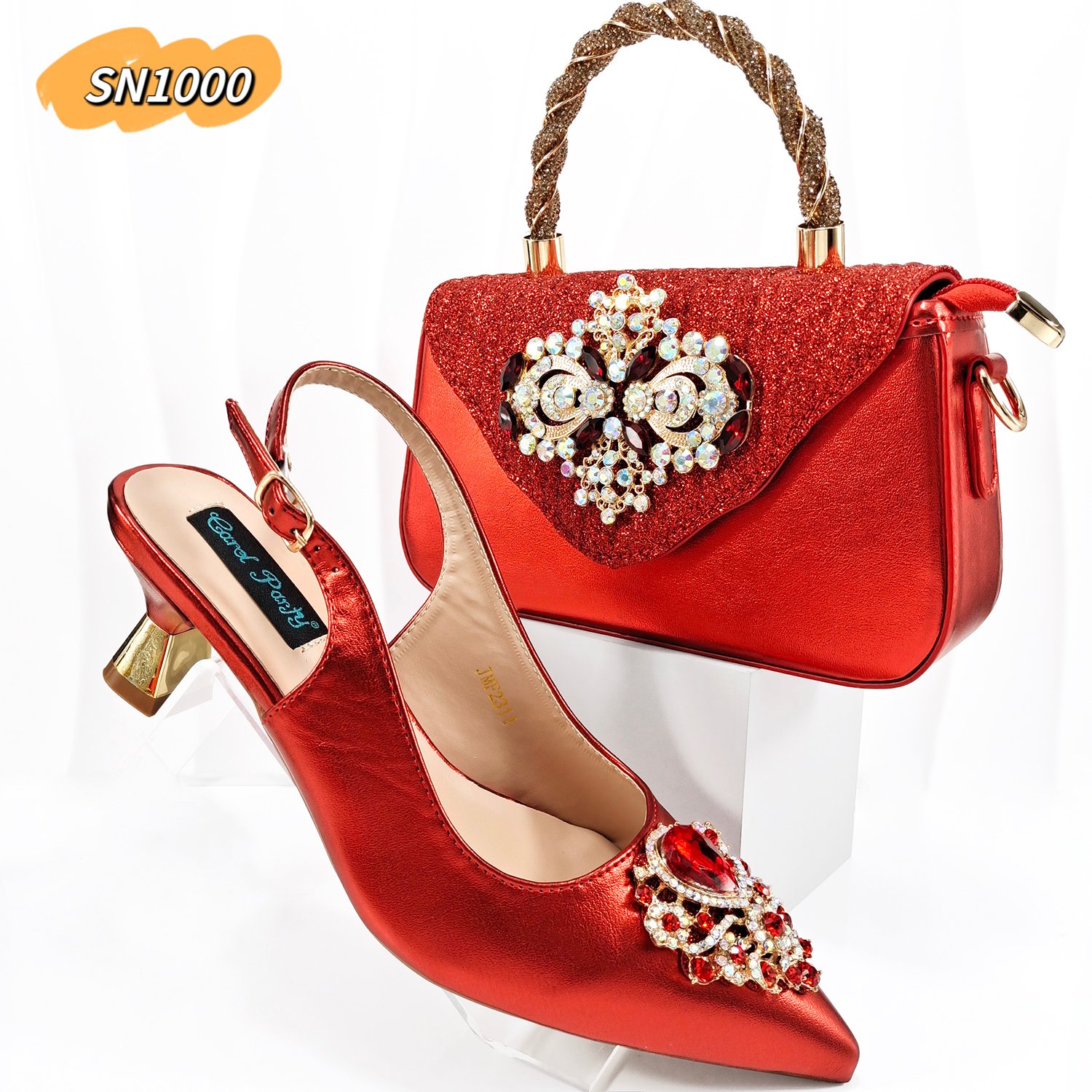 New Coming Multicolor Matching Italian Party Shoes And Bags Set To Matching Women China Factory