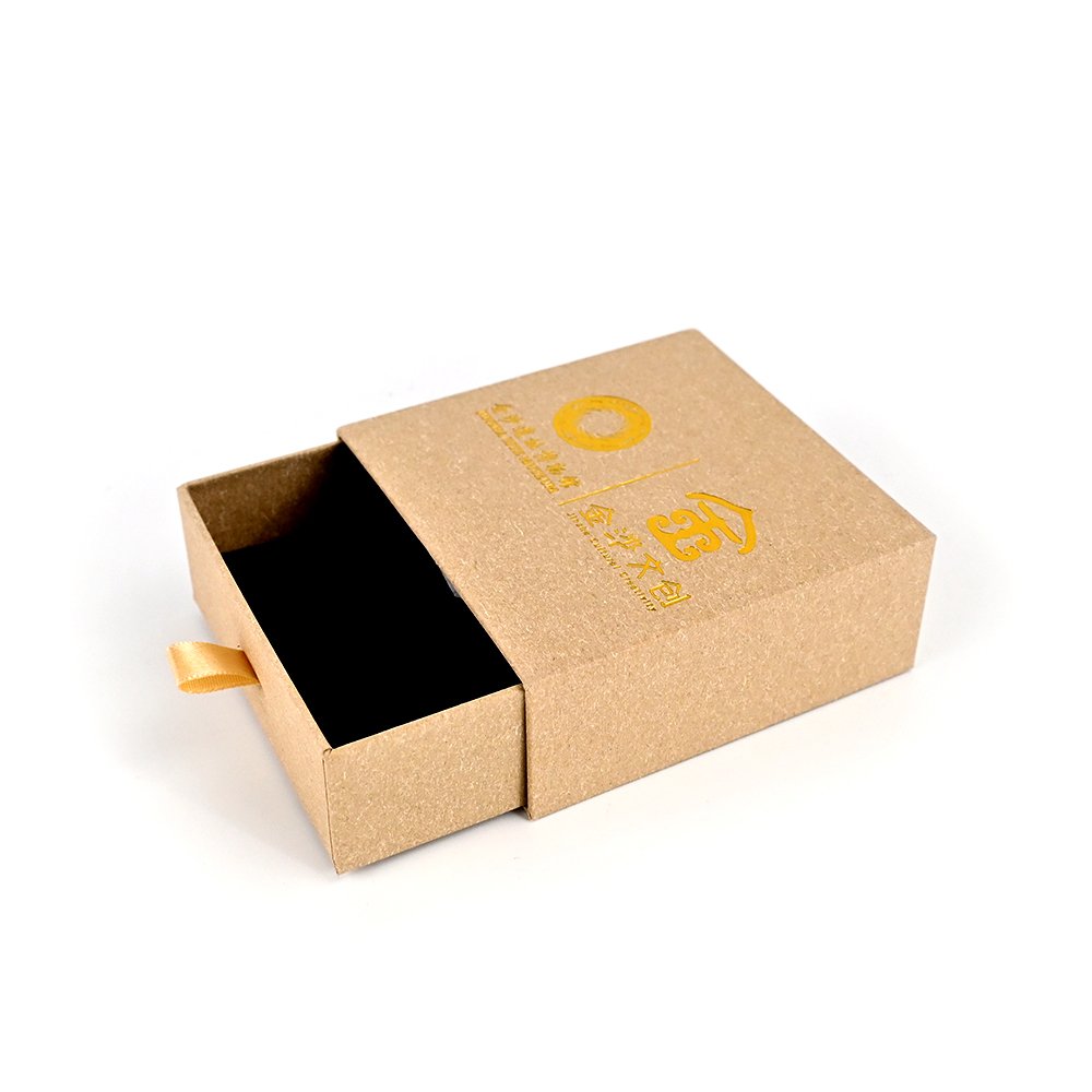 Kraft paper hot gold stationery souvenir paper bag paper box matching