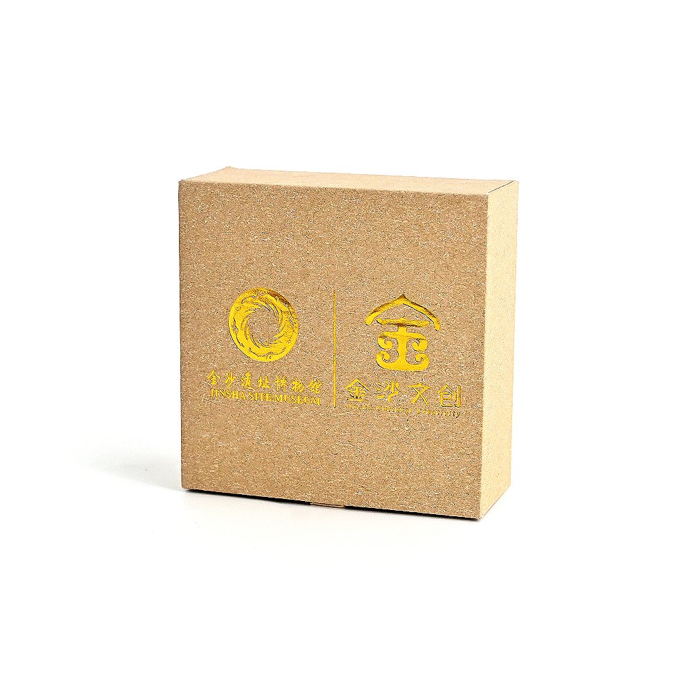 Kraft paper hot gold stationery souvenir paper bag paper box matching