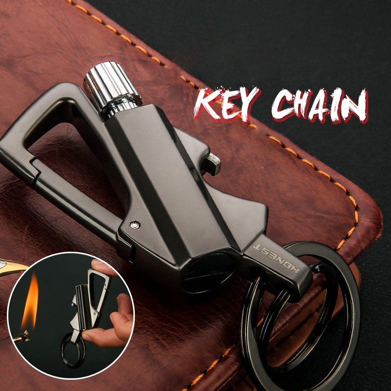 Wholesale lighters Multifunctional match kerosene lighter waterproof portable keychain lighter for outdoor