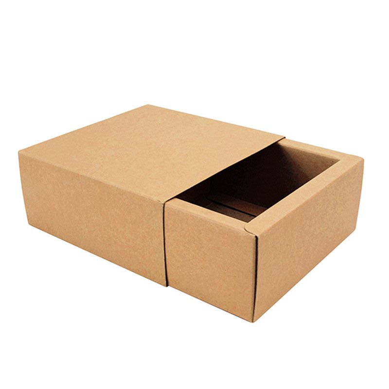 Kraft paper drawer box gift packaging rectangular carton wholesale custom logo Game cards Match box