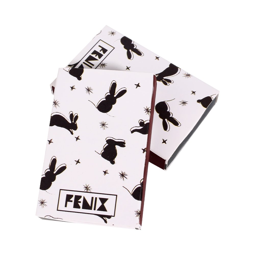Wholesale White Match Heads Safety Custom Matchsticks Printing Paper Rabbit Pattern Design Matchbox