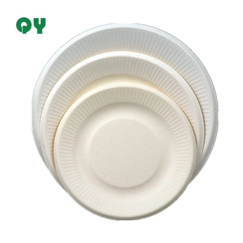 Takeaway Paper Mache Plate & Bowl Food Container Box Microwave Ovenable Office Custom Bulk Party Paper Plates