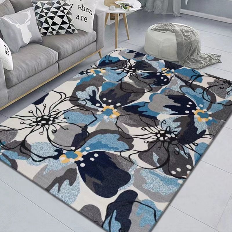 Wholesale nordic design large modern house floor 3d washable oval roserugs and sets boho style household
