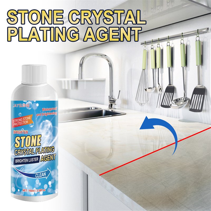 Jaysuing stone crystal plating agent marble quartz granite ceramic tile stone rust corrosion stains removing brightening liquid