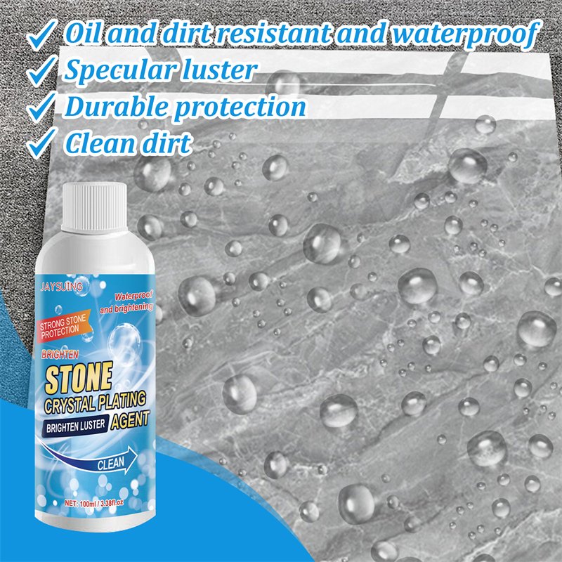Jaysuing stone crystal plating agent marble quartz granite ceramic tile stone rust corrosion stains removing brightening liquid