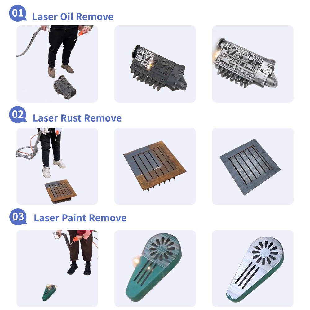 Laser Rust Cleaner Machine for Metal Stone Wood Surface Removal