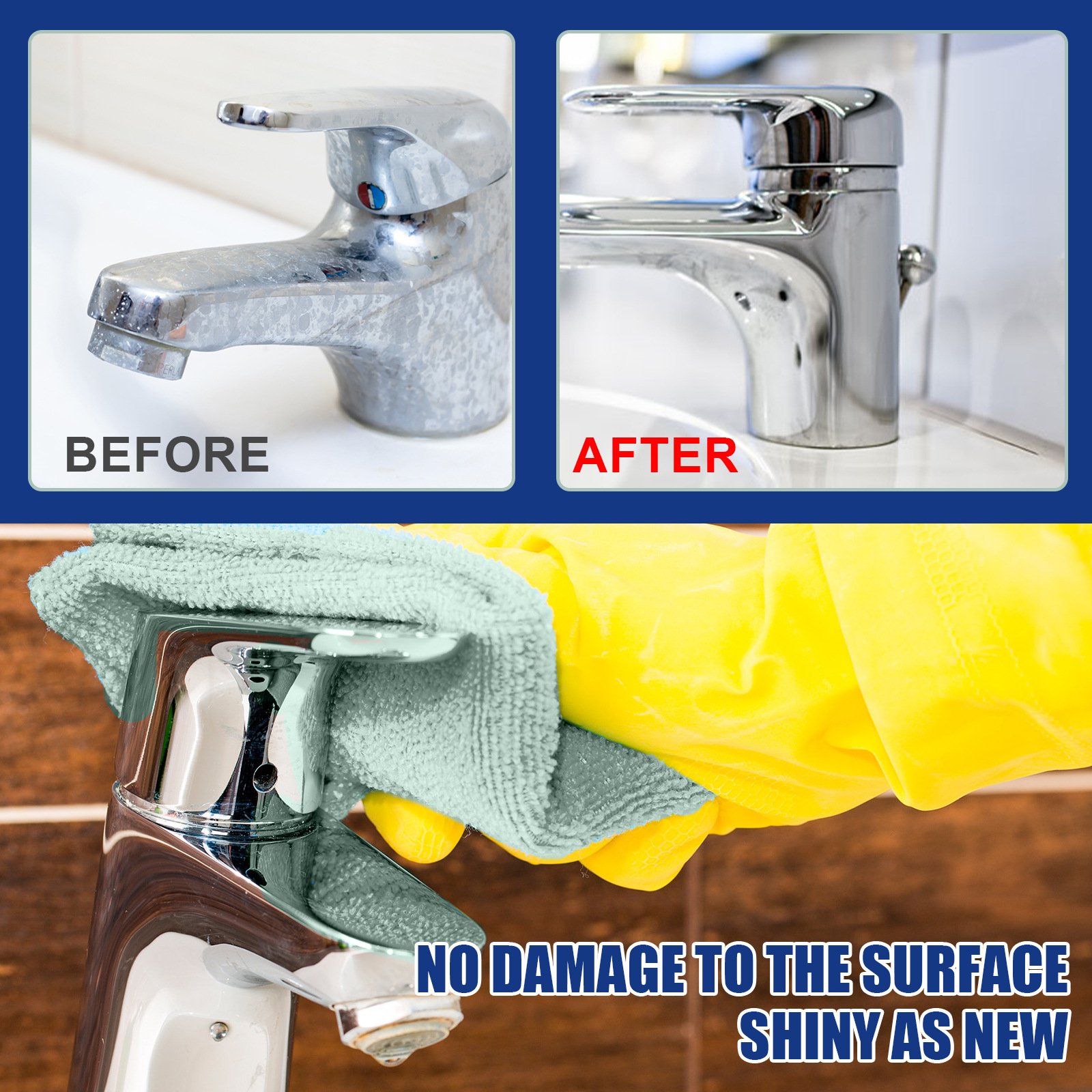Jue-Fish Wholesale Bathroom Cleaner Spray Shower Room Glass Scale Descaler Basin Bathtub Stainless Steel Stain Remover Detergent