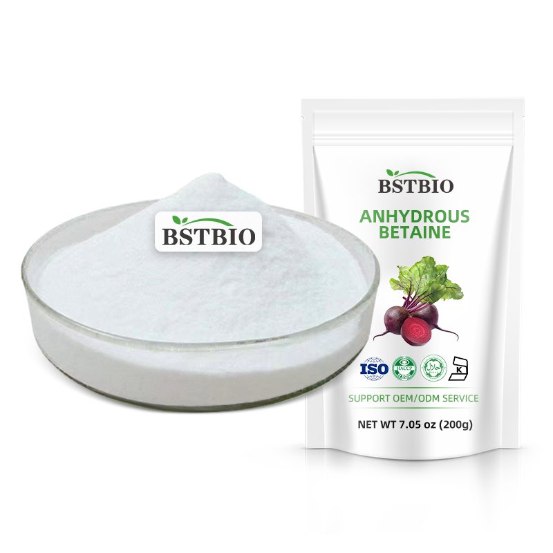 BSTBIO TMG Trimethylglycine Powder CAS 107-43-7 98% Anhydrous Betaine