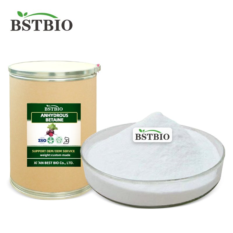 BSTBIO TMG Trimethylglycine Powder CAS 107-43-7 98% Anhydrous Betaine