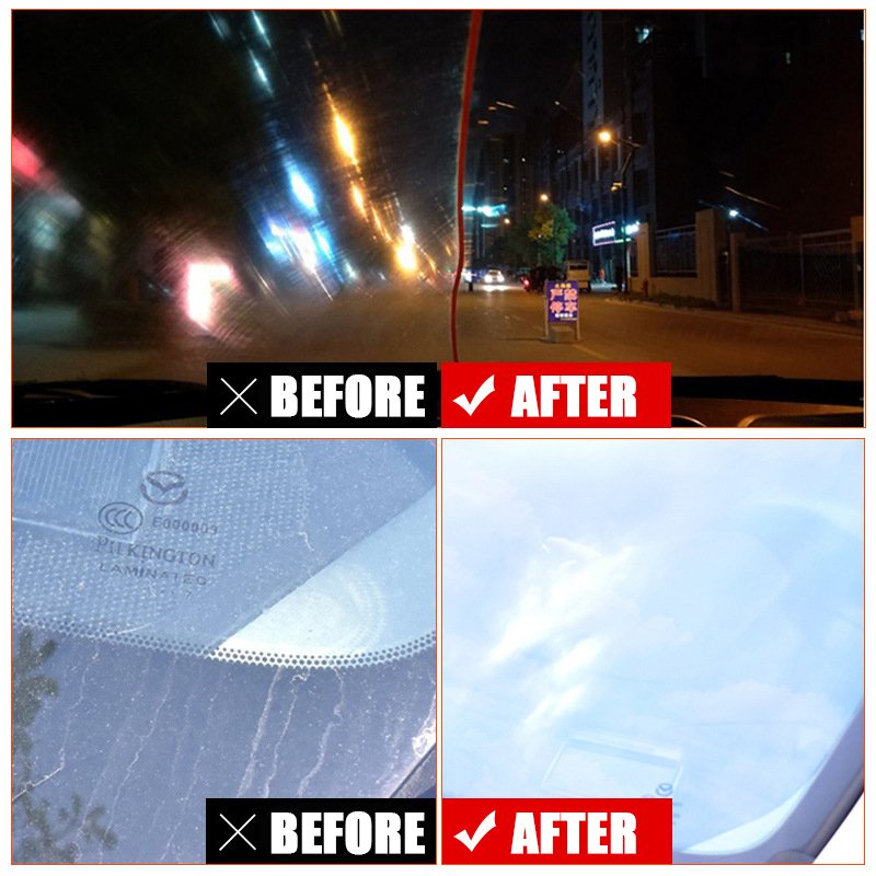 JSZ Car Glass Film Remover Windshield Cleaner Anti-glare Bathroom Glass Cleaner Cream Film Remover
