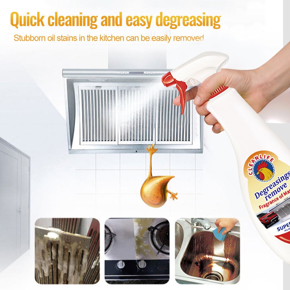 Household strong de-greasing water-free washing Oil Stain Cleaner for kitchen cleaning