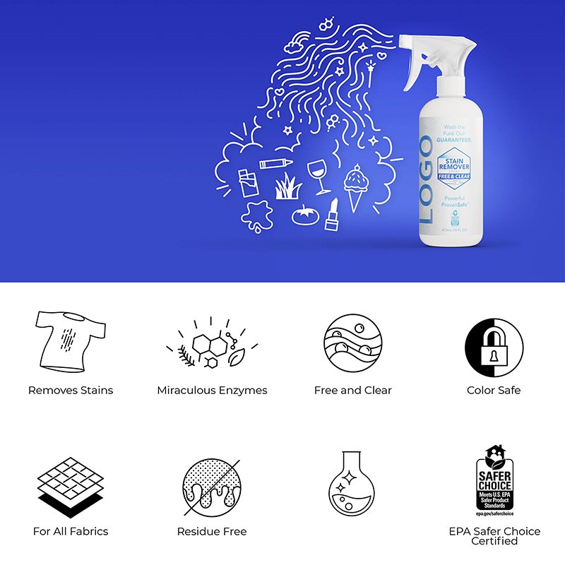 Private Label All Purpose Stain Cleaner Remover Products Quick And Easy Fabric Spot Stain Remover Spray