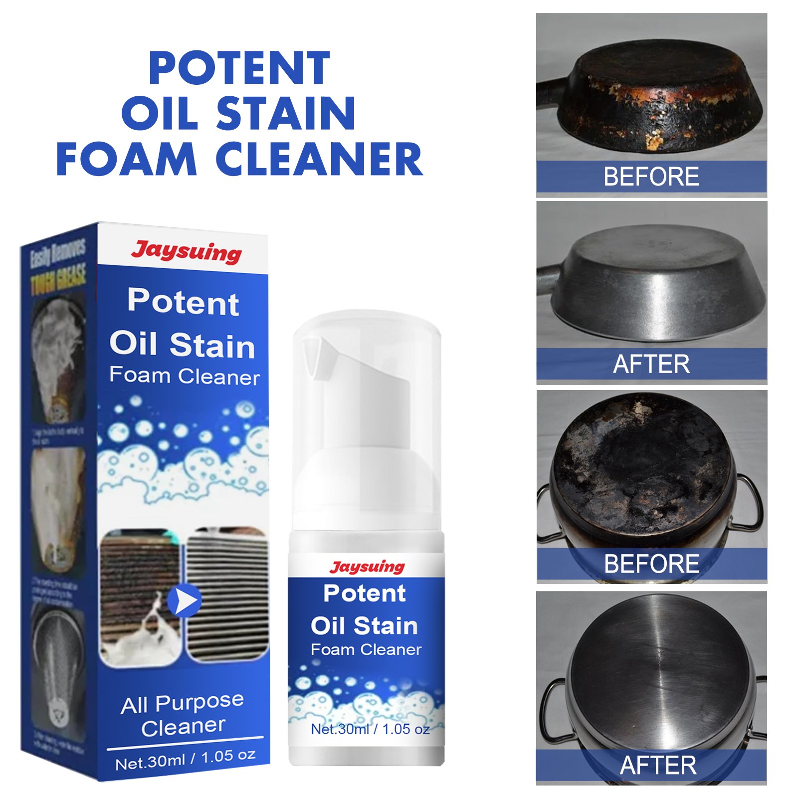 Jaysuing OEM&ODM Cooking Cleaning Tool Quickly Oil Cleaner Deep Fryer Organic Cooking Oil Cleaner