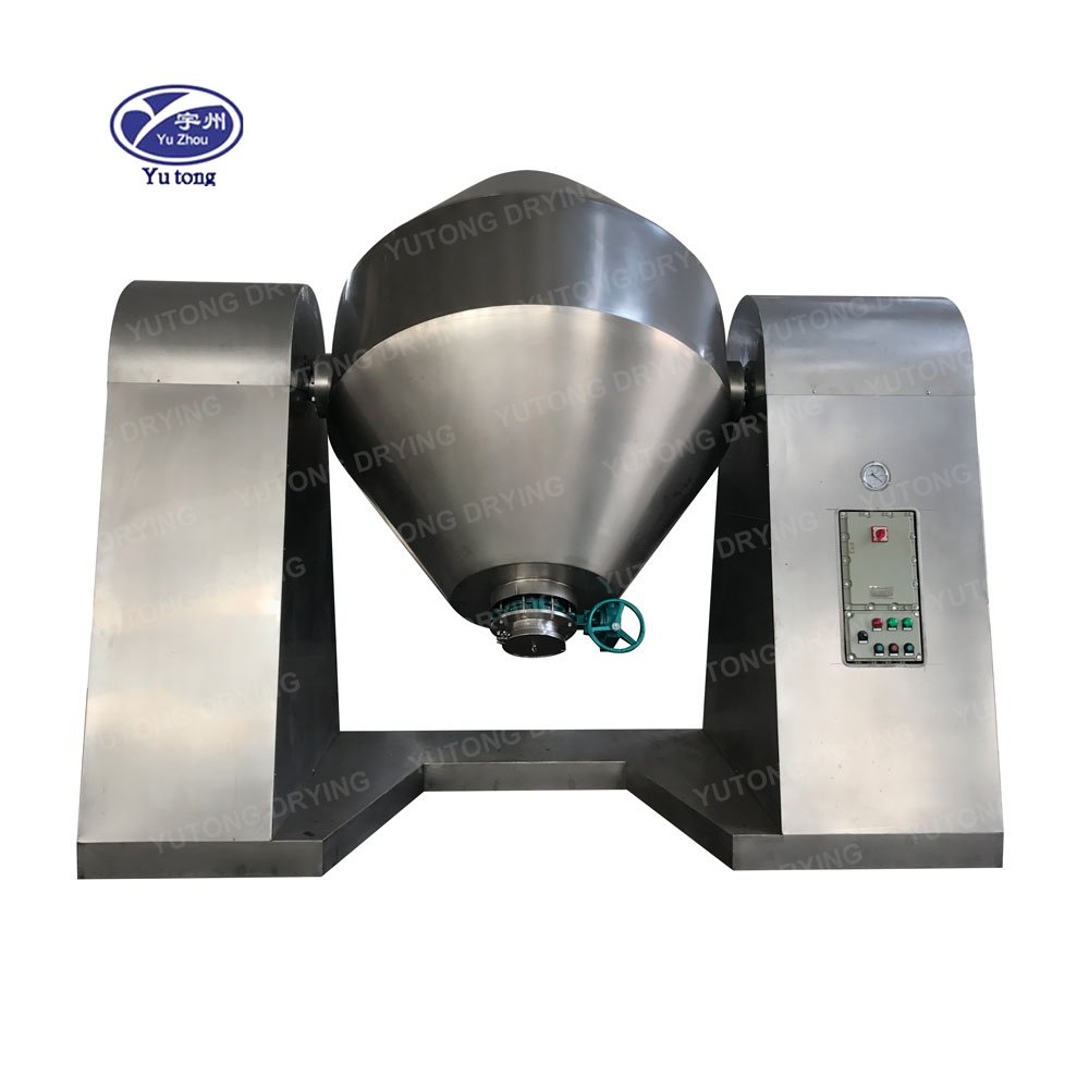 CE SZG Series Chemical powder Conical Revolving Glass Lining Double Cone Rotary Dryer