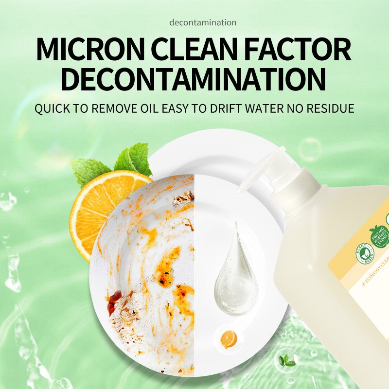 Sukgarden 1.28kg Zero Add dishwashing liquid Multipurpose Fruit And Vefetable Tableware Kitchen Cleaner Concentrate