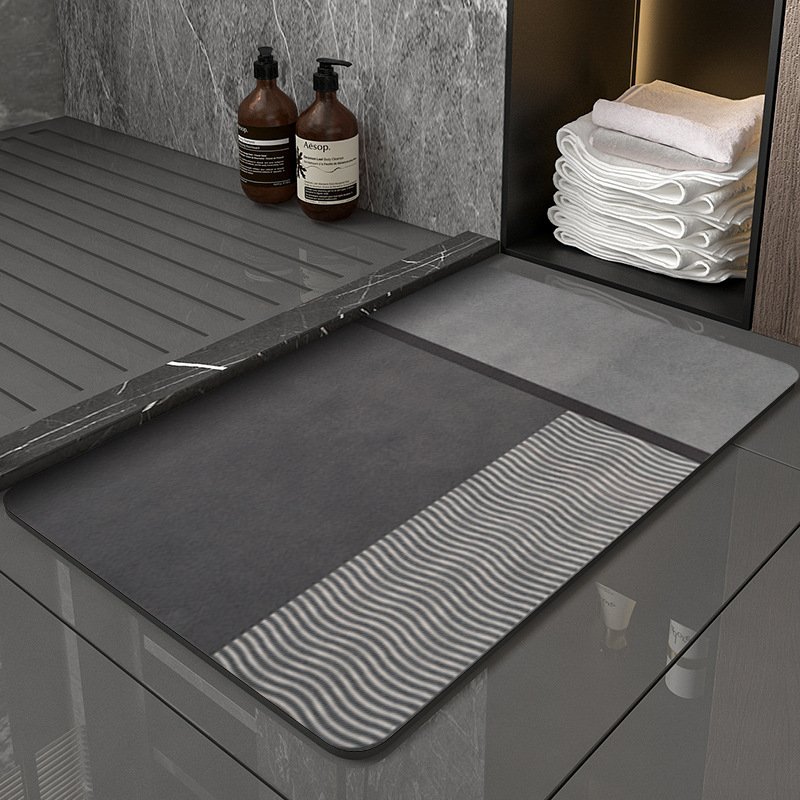 Absorbent Floor Mat Diatomaceous Ooze Bathroom Mat Household Carpets Quick Drying Area Rug Anti-slip Bath Mats
