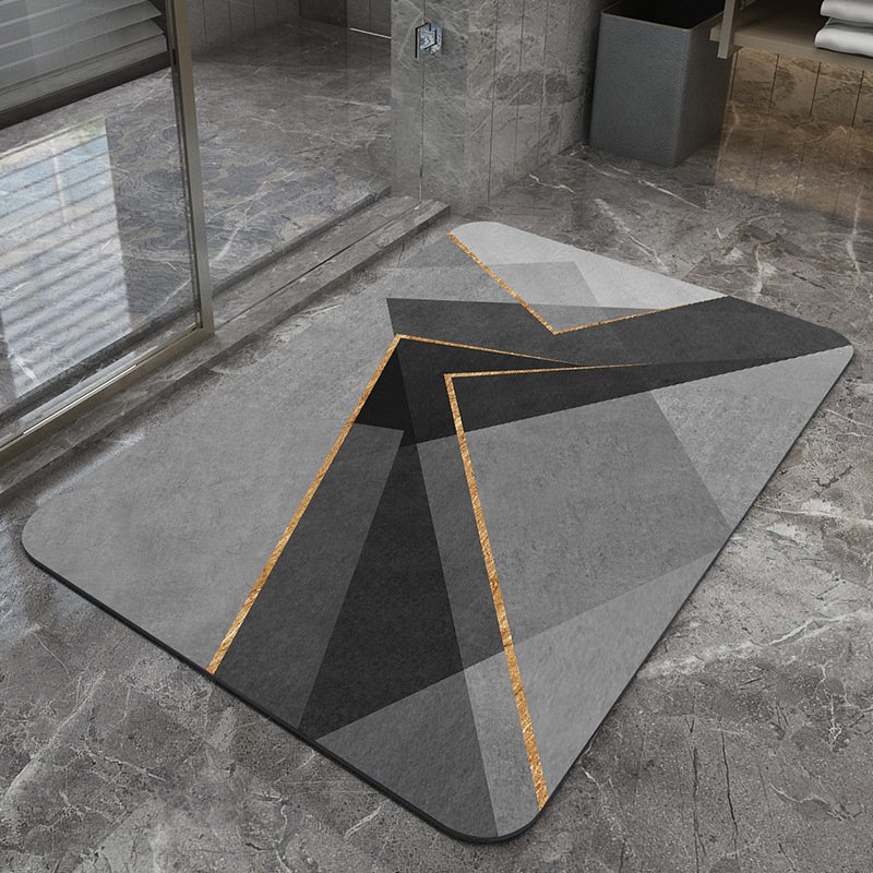 Absorbent Floor Mat Diatomaceous Ooze Bathroom Mat Household Carpets Quick Drying Area Rug Anti-slip Bath Mats