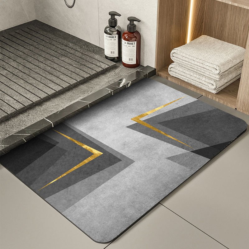 Absorbent Floor Mat Diatomaceous Ooze Bathroom Mat Household Carpets Quick Drying Area Rug Anti-slip Bath Mats