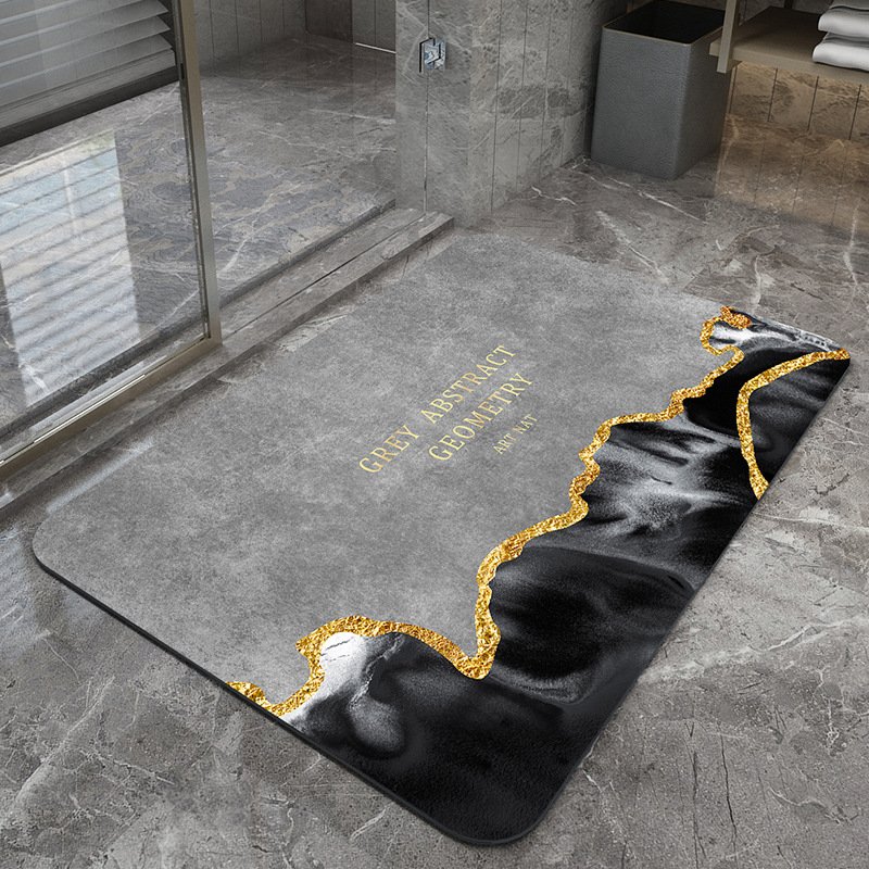 Absorbent Floor Mat Diatomaceous Ooze Bathroom Mat Household Carpets Quick Drying Area Rug Anti-slip Bath Mats