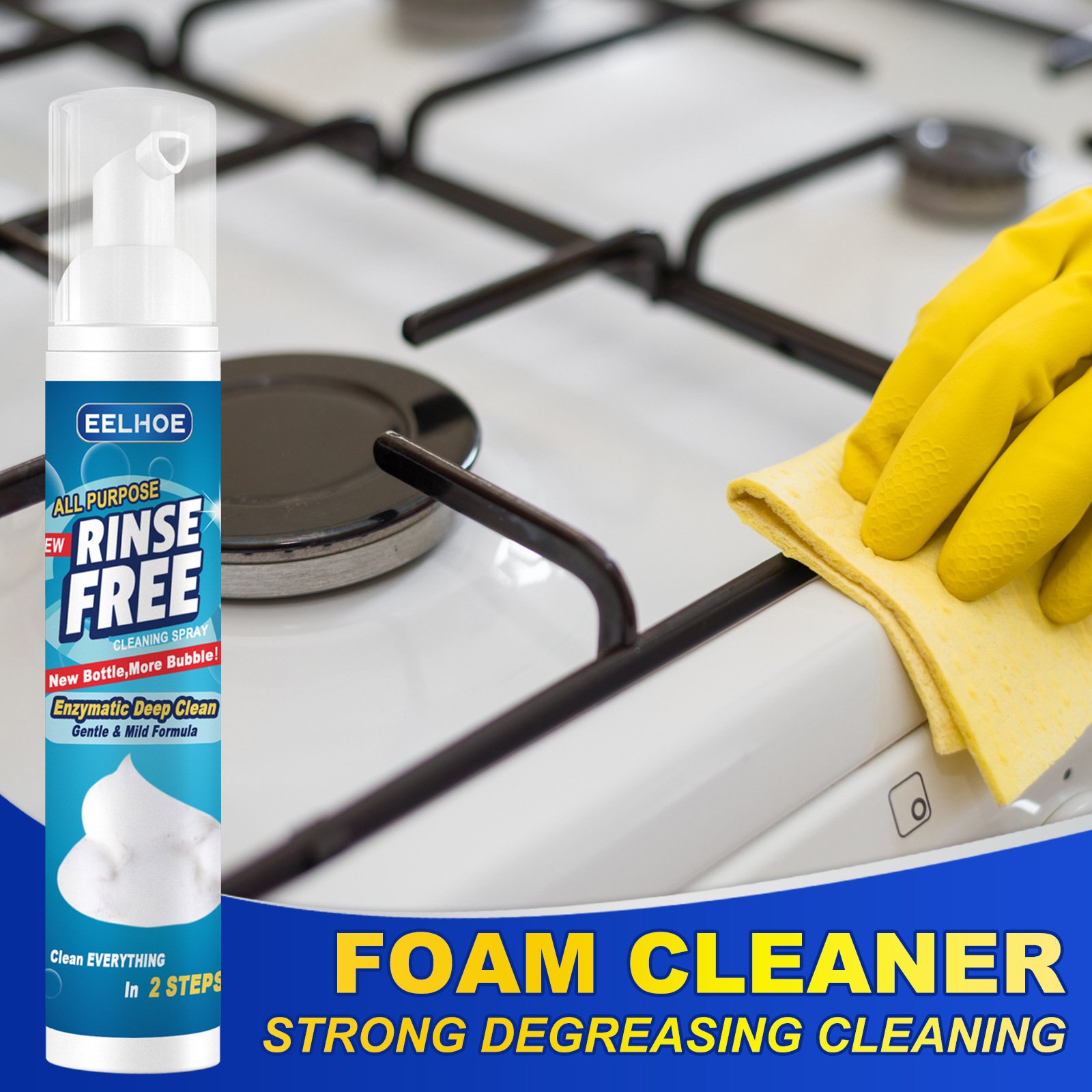 Eco friendly Powerful Magic Kitchen Grease Cleaner Rust Stain remover Magic Degreaser Easy to clean kitchen foam cleaner
