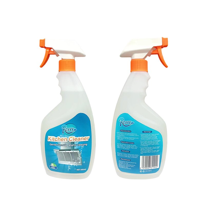 Popular Seller Household Kitchen Cleaner Products Transparent Bottle Kitchen Cleaner Spray Oil Grease Stain Remover