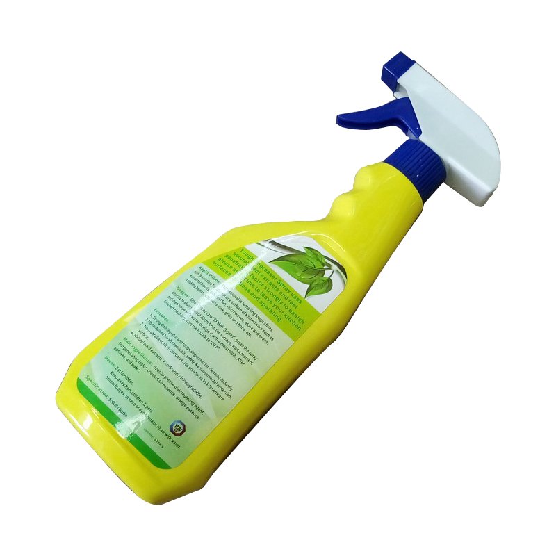 OEM Direct Extractor Hood 500ml Heavy Oil Antiseptic Stain Removing Liquid Spray for Kitchen