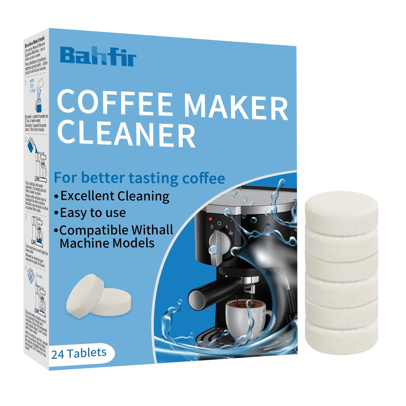 New White Tablets Automatic Coffee Machine Cleaning Tablet Descaling Cleaner for Coffee Machine Cleaner