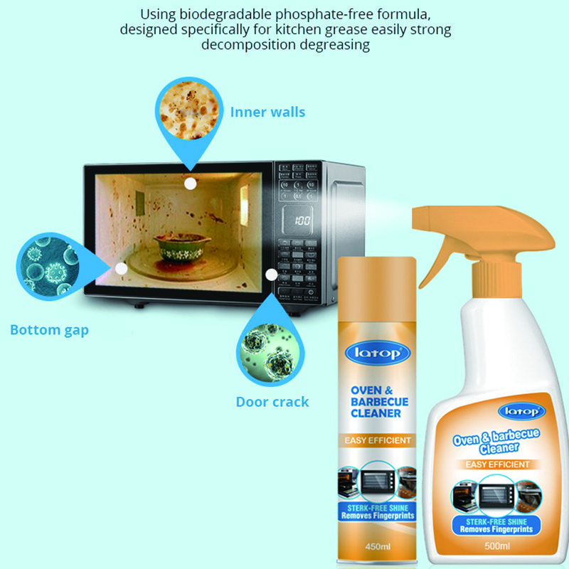 2022 Oven Cleaner Spray Eco Friendly Easily Remove Heavy Oil Stains Kitchen Foam Clean Oven Detergent Oven Cleaner Liquid Spray