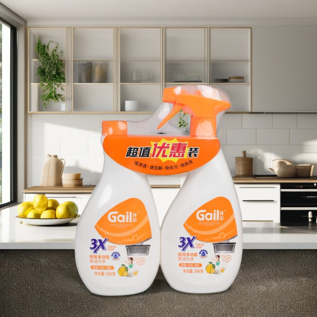 Grease Cleaner 550g House Cleaning Products Multi-purpose Liquid Cleaner Kitchen Foam Cleaner Spray Disposable
