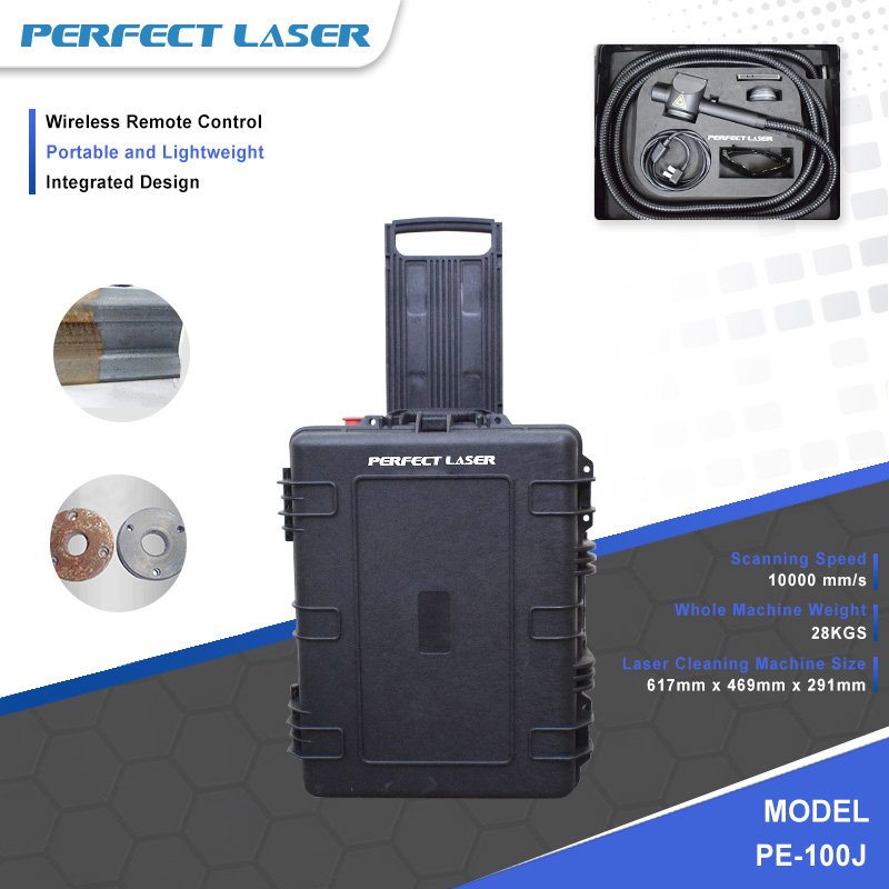 Perfect Laser-New 100W portable handheld metal steel Laser Paint Rust Remover removal Cleaner Lazer Cleaning Metal Machine price
