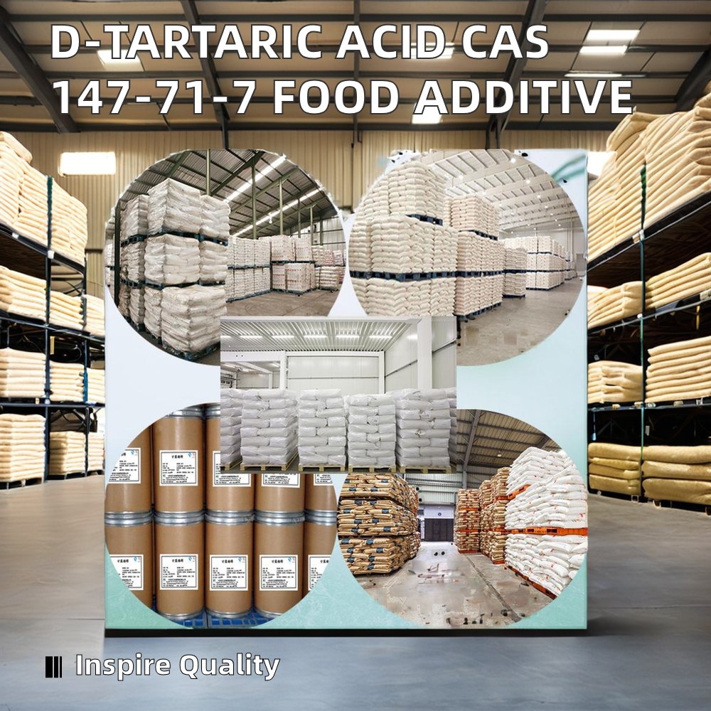 Organic Intermediate Food Grade D-Tartaric Acid CAS 147-71-7 Used as Food Additive Acidifier Quick factory delivery