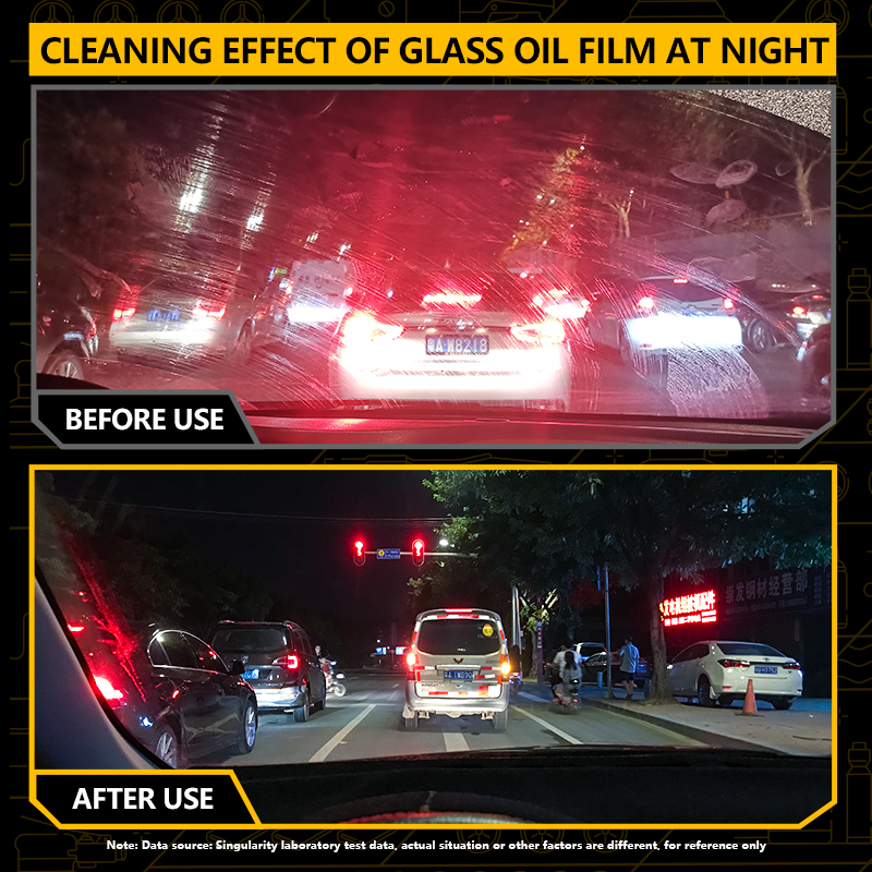 KD-025 Car Glass Oil Film Cleaner Car Window Cleaner for Car Windshield to Remove Oil Water Stains Without Damaging Glass
