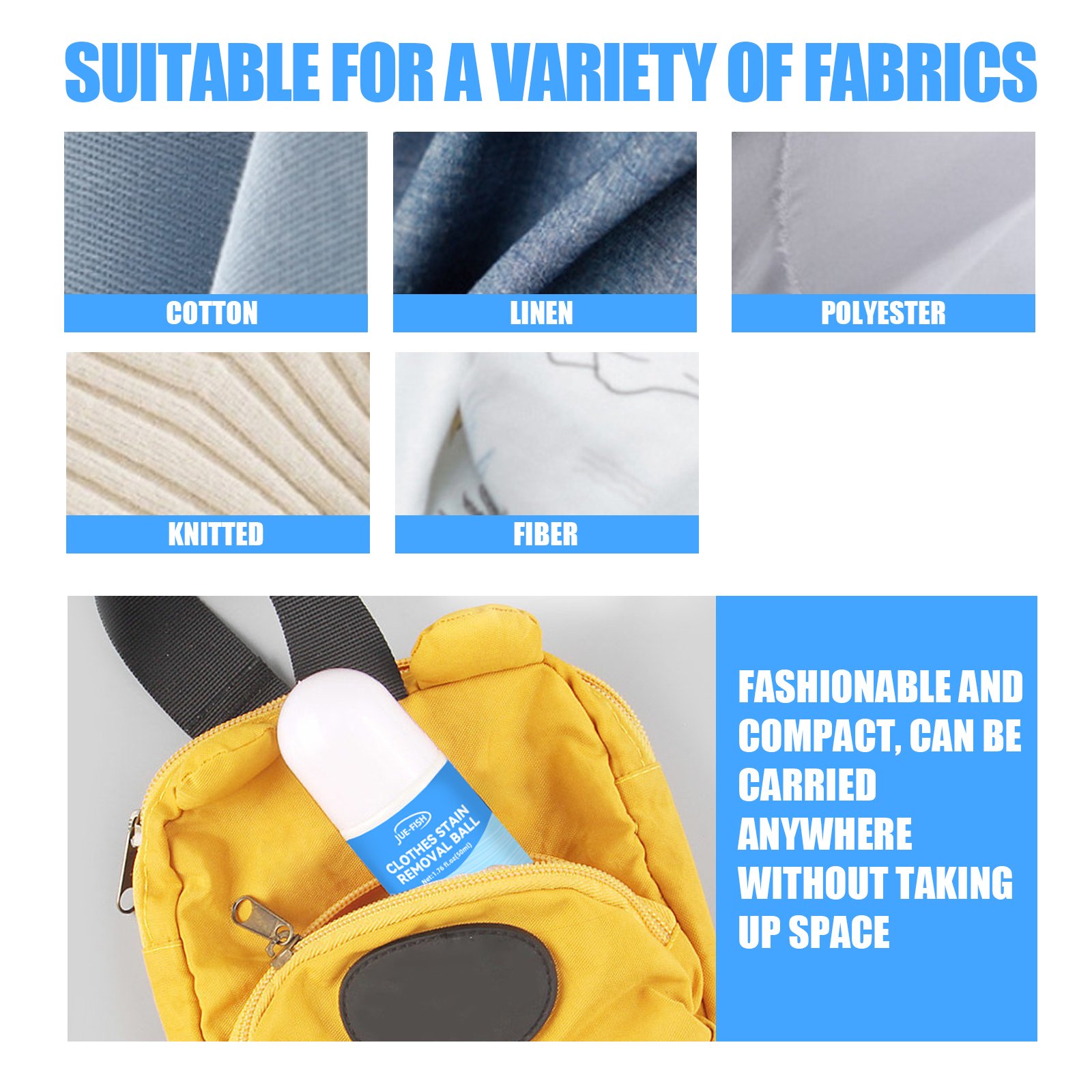 JUE-FISH Clothes Stain Removal Rolling Ball Detergent Fabric Clothing Sofa Pants Cleaning Products Oil Stain Removing Ball